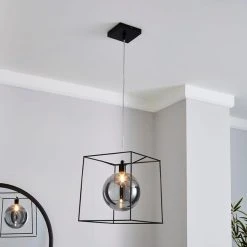 Dunelm Elena Glass Pendant Ceiling Fitting