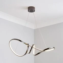 Dunelm Easton Dark Chrome LED Fitting