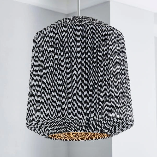 Dunelm Victor Black And White String Easy Fit Pendant 1 Dunelm Victor Black And White String Easy Fit Pendant