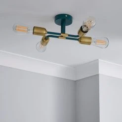 Alternative view of Dunelm Kacy Flush Ceiling Fitting