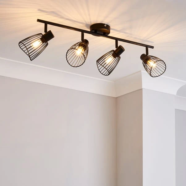 Elements Jaula 4 Light Spotlight Bar Black 1 Elements Jaula 4 Light Spotlight Bar Black