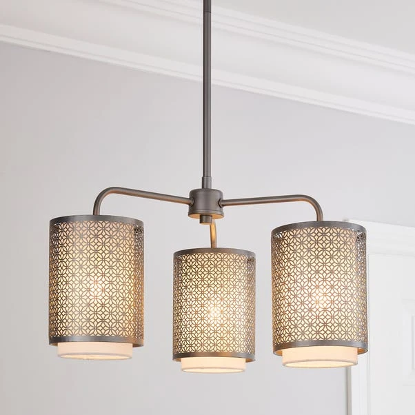 Dunelm Vienna 3 Light Ceiling Fitting 1 Dunelm Vienna 3 Light Ceiling Fitting