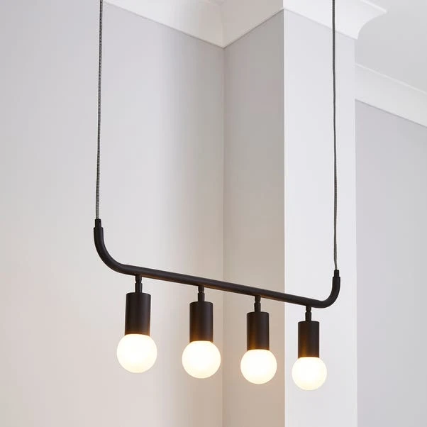Dunelm Bradford Ceiling Fitting Matt Black 1 Dunelm Bradford Ceiling Fitting Matt Black