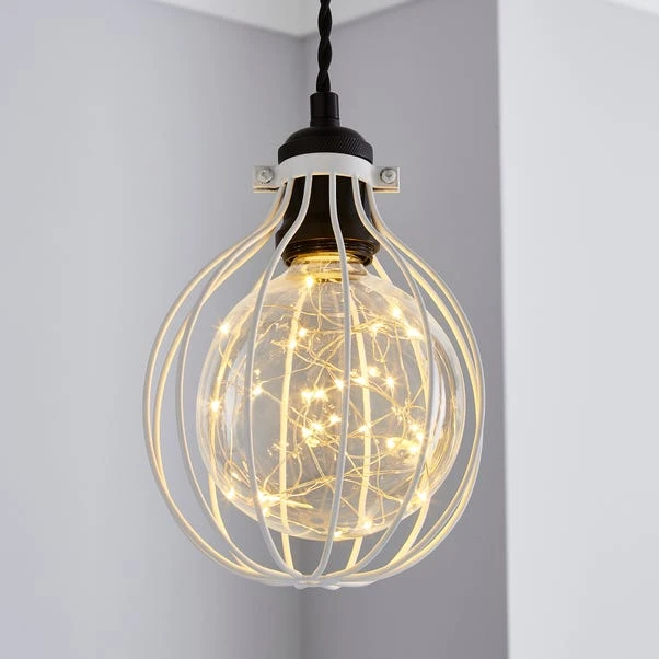 Dunelm Charlie Industrial Bulb Cage 1 Dunelm Charlie Industrial Bulb Cage