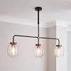 Elements Dayo 3 Light Bar Ceiling Fitting