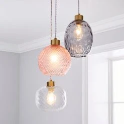 Dunelm Elodie Glass Cluster Multicoloured Ceiling Fitting