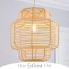 The Edited Life Wicker Tiered Easy Fit Pendant Natural