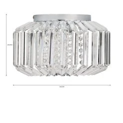 Dunelm Chantilly Flush Ceiling Fitting -Lava Lamp Shop 30730418 alt07