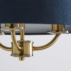 Dunelm Preston Gold And Navy 3 Light Pendant Fitting 7 Dunelm Preston Gold And Navy 3 Light Pendant Fitting -Lava Lamp Shop 30730503 alt02