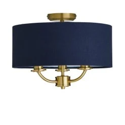 Dunelm Preston Gold And Navy Flush Ceiling Fitting 10 Dunelm Preston Gold And Navy Flush Ceiling Fitting -Lava Lamp Shop 30730507 alt05