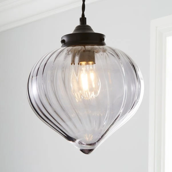 Dunelm Voyager Smoked Glass Ceiling Fitting 1 Dunelm Voyager Smoked Glass Ceiling Fitting