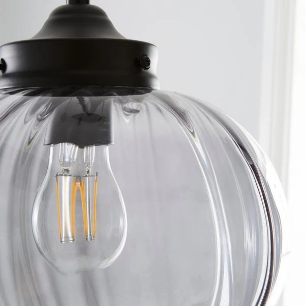 Dunelm Voyager Smoked Glass Ceiling Fitting 3 Dunelm Voyager Smoked Glass Ceiling Fitting - Image 3