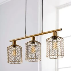 Alternative view of Dunelm Siena 3 Light Diner Ceiling Fitting