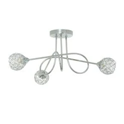 Dunelm Portia 3 Light Ceiling Fitting 8 Dunelm Portia 3 Light Ceiling Fitting -Lava Lamp Shop 30730615 alt02