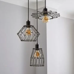 Dunelm Frances 3 Light Gunmetal Cluster Ceiling Fitting -Lava Lamp Shop 30731122 alt01