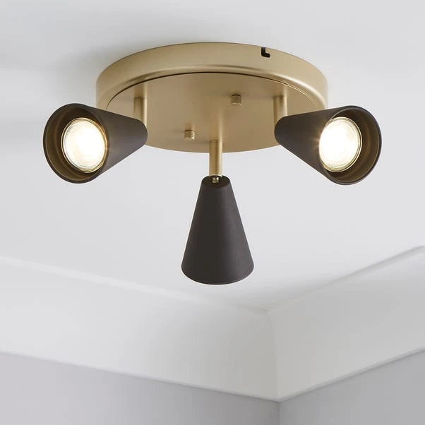 Dunelm Grove 3 Light Spotlight Fitting 1 Dunelm Grove 3 Light Spotlight Fitting