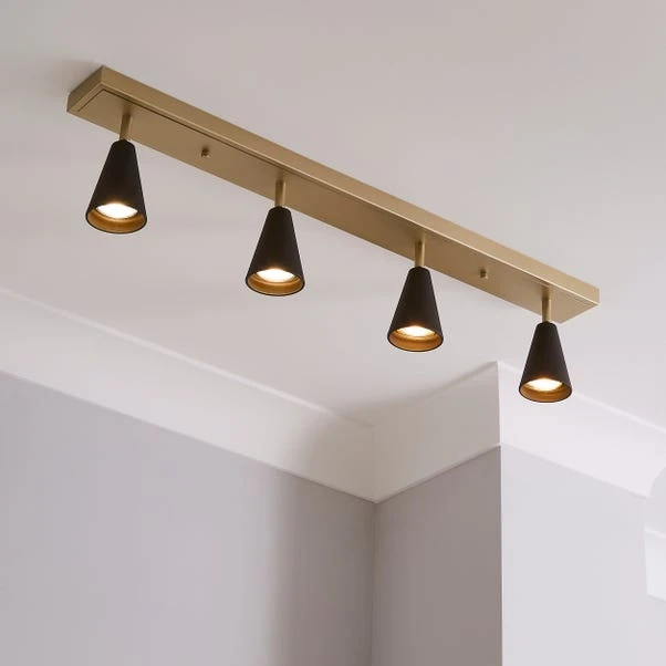 Dunelm Grove 4 Light Spotlight Bar Fitting 1 Dunelm Grove 4 Light Spotlight Bar Fitting