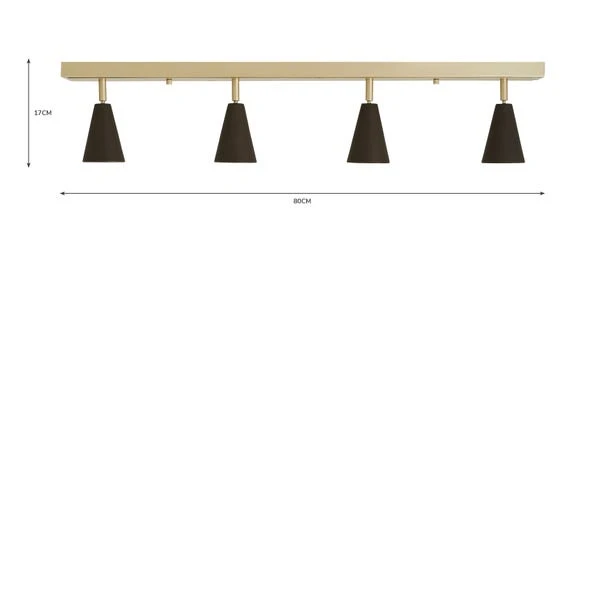 Dunelm Grove 4 Light Spotlight Bar Fitting 6 Dunelm Grove 4 Light Spotlight Bar Fitting - Image 6