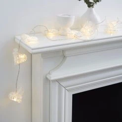 Dunelm Wicker Hearts String Lights