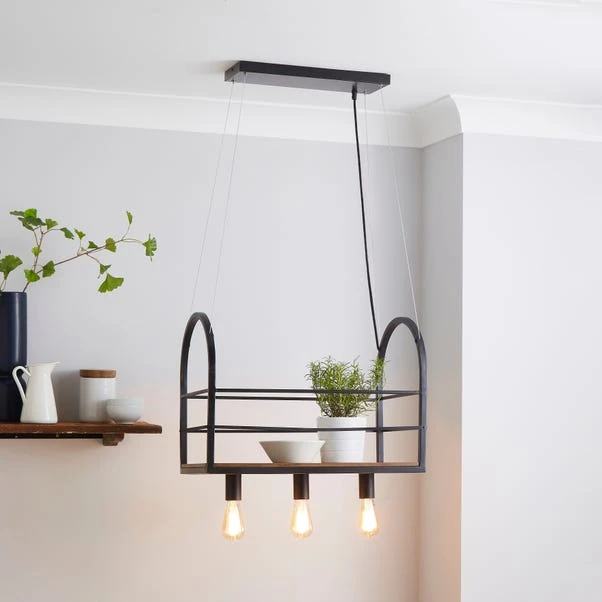 Dunelm Ender 3 Light Diner Fitting 1 Dunelm Ender 3 Light Diner Fitting