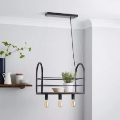 Alternative view of Dunelm Ender 3 Light Diner Fitting