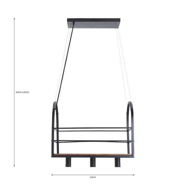 Dunelm Ender 3 Light Diner Fitting 6 Dunelm Ender 3 Light Diner Fitting - Image 6