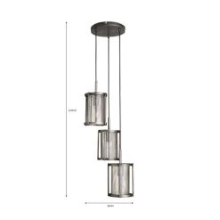 Dunelm Stefan 3 Light Cluster Ceiling Fitting -Lava Lamp Shop 30731193 alt07