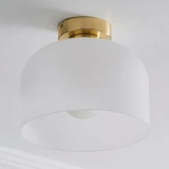 Alternative view of Dunelm Palazzo Gold Effect 1 Light Flush Ceiling Fitting