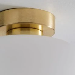 Dunelm Palazzo Gold Effect 1 Light Flush Ceiling Fitting -Lava Lamp Shop 30731203 alt02