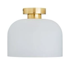 Dunelm Palazzo Gold Effect 1 Light Flush Ceiling Fitting -Lava Lamp Shop 30731203 alt05