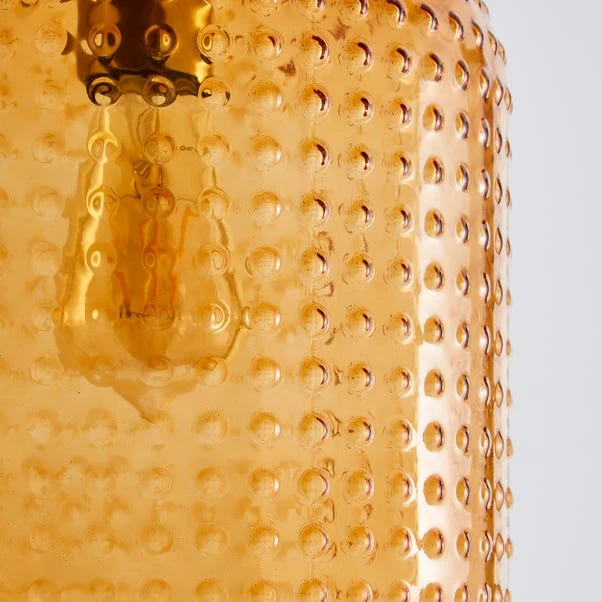 Dunelm Amber Retro 1 Light Pendant Ceiling Fitting 3 Dunelm Amber Retro 1 Light Pendant Ceiling Fitting - Image 3
