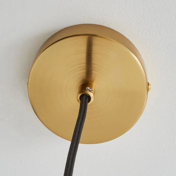 Dunelm Amber Retro 1 Light Pendant Ceiling Fitting 4 Dunelm Amber Retro 1 Light Pendant Ceiling Fitting - Image 4