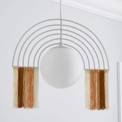 Dunelm Rainbow Fringe Ceiling Fitting -Lava Lamp Shop 30732671 alt01