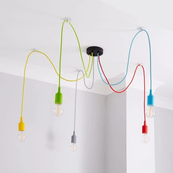Dunelm Rainbow Flex 5 Light Spider Ceiling Fitting 2 Dunelm Rainbow Flex 5 Light Spider Ceiling Fitting - Image 2