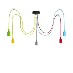 Dunelm Rainbow Flex 5 Light Spider Ceiling Fitting 10 Dunelm Rainbow Flex 5 Light Spider Ceiling Fitting -Lava Lamp Shop 30733517 alt05