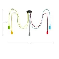Dunelm Rainbow Flex 5 Light Spider Ceiling Fitting 11 Dunelm Rainbow Flex 5 Light Spider Ceiling Fitting -Lava Lamp Shop 30733517 alt07
