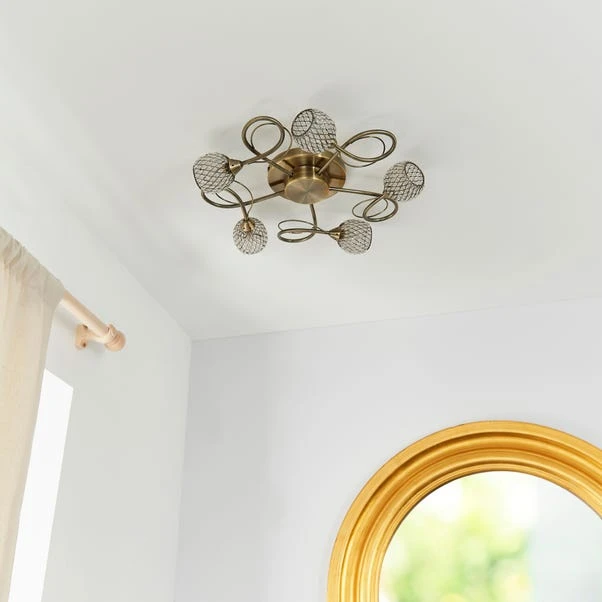Vogue Lighting Vogue Malden 5 Light Flush Ceiling Fitting - Image 3