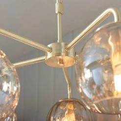 Vogue Lighting Vogue Arkoma Glass 5 Light Chandelier 8 Vogue Lighting Vogue Arkoma Glass 5 Light Chandelier -Lava Lamp Shop 30743017 alt02