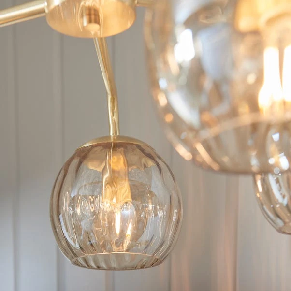 Vogue Lighting Vogue Arkoma Glass 5 Light Chandelier 4 Vogue Lighting Vogue Arkoma Glass 5 Light Chandelier - Image 4