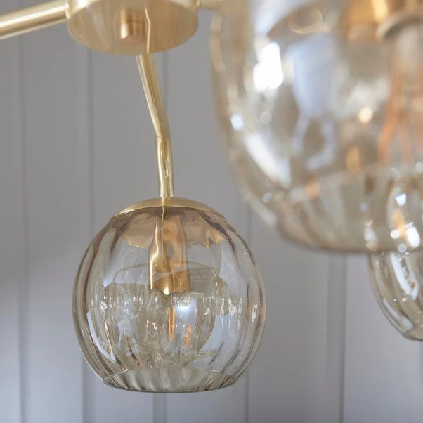 Vogue Lighting Vogue Arkoma Glass 5 Light Chandelier 5 Vogue Lighting Vogue Arkoma Glass 5 Light Chandelier - Image 5