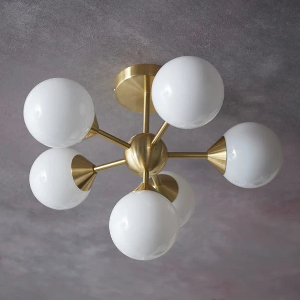 Vogue Lighting Vogue Elberton 6 Light 43cm Flush Chandelier 2 Vogue Lighting Vogue Elberton 6 Light 43cm Flush Chandelier - Image 2