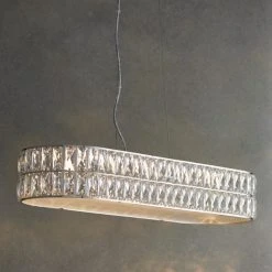 Vogue Lighting Vogue Crystal Armoury Integrated LED Diner Ceiling Fitting 75cm