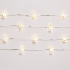 Alternative view of Micro LED Bunny With Carrot String Lights