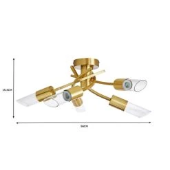 Dunelm Corvus 5 Light Ceiling Fitting -Lava Lamp Shop 30752909 alt07