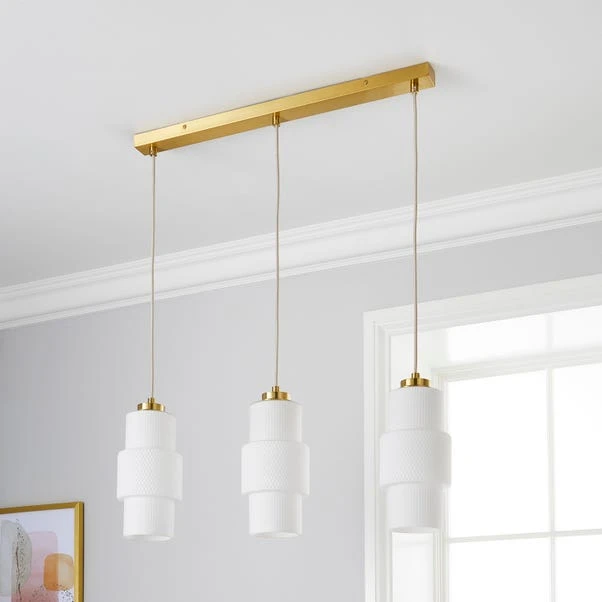 Dunelm Elena 3 Light Diner Ceiling Fitting 2 Dunelm Elena 3 Light Diner Ceiling Fitting - Image 2