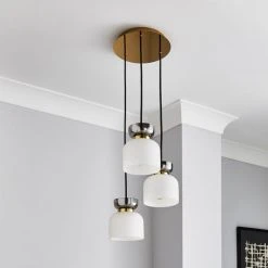 Alternative view of Dunelm Tien 3 Light Cluster Ceiling Fitting