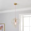 Dunelm Heart 1 Light Pendant Ceiling Fitting