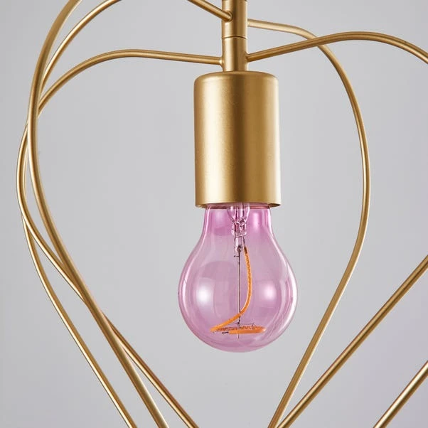 Dunelm Heart 1 Light Pendant Ceiling Fitting 3 Dunelm Heart 1 Light Pendant Ceiling Fitting - Image 3