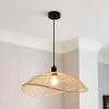 Elements Jaula Rattan 1 Light Ceiling Fitting