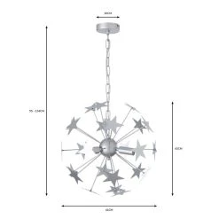 Dunelm Star Sputnik 6 Light Ceiling Fitting -Lava Lamp Shop 30752945 alt07